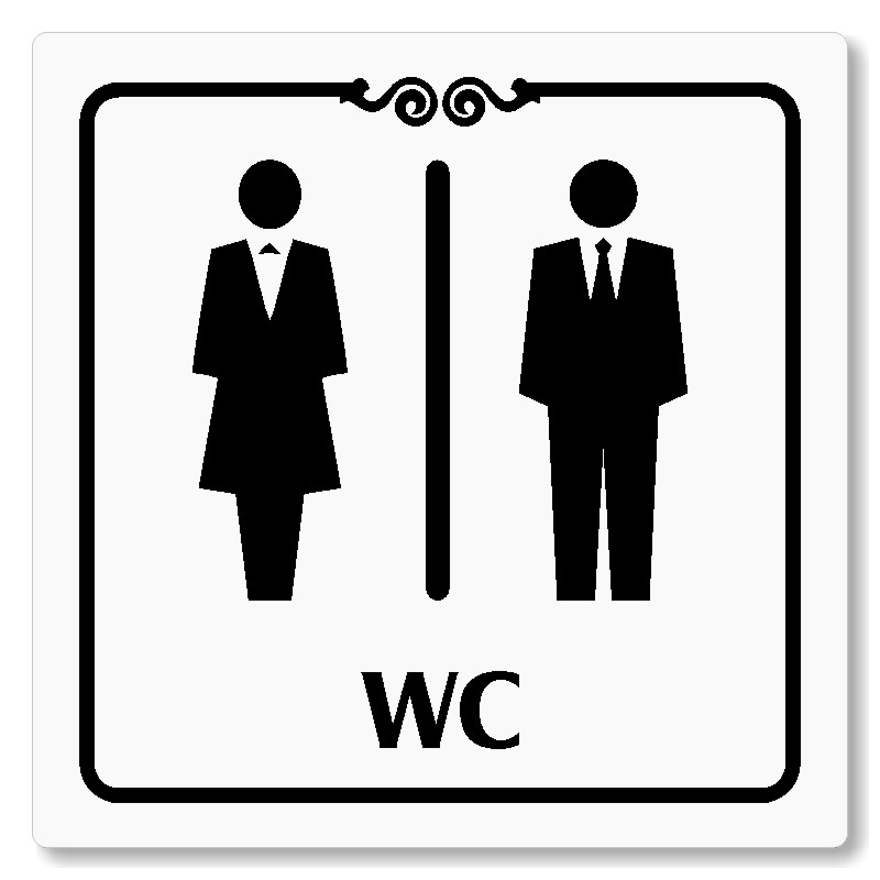 WC společné, 80x80mm, bílá, Texas